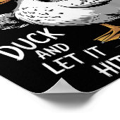 Funny Duck Shirt Funny Quote Graphic Tees For Men  Poster (Ecke)