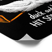 Funny Duck Shirt Funny Quote Graphic Tees For Men  Poster (Ecke)