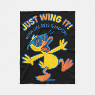 Funny Duck Shirt Funny Zitat Grafische T-Shirts fü Fleecedecke