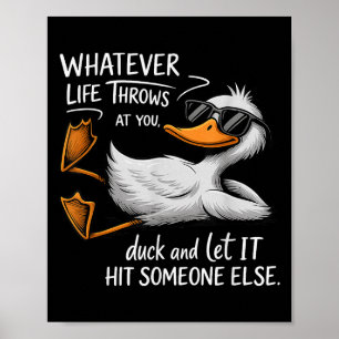 Funny Duck Shirt Funny Zitat Grafische T-Shirts fü Poster