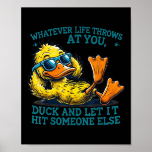 Funny Duck Shirt Funny Zitat Grafische T-Shirts fü Poster