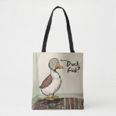 Funny Duck Skandinavier Nordischer Spaß Zeichnend Tasche (Vorderseite)
