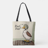 Funny Duck Skandinavier Nordischer Spaß Zeichnend Tasche (Rückseite)