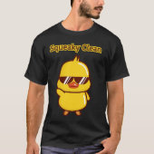 Funny Duck Squeaky Clean Animal Print Comedy Männe T-Shirt (Vorderseite)
