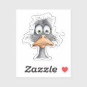 Funny Duck Sticker (Blatt)