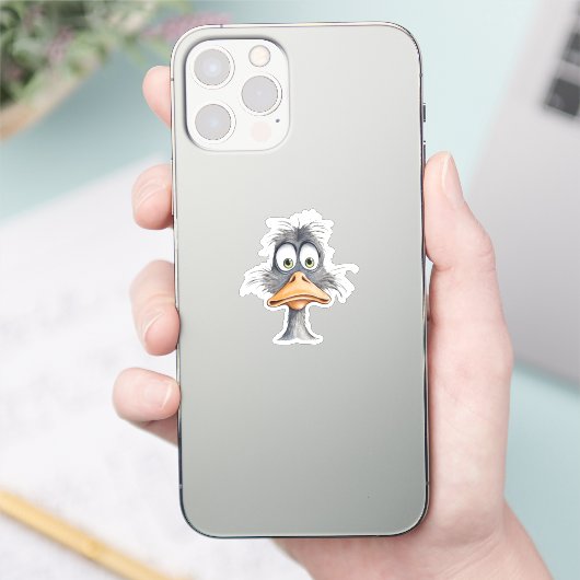 Funny Duck Sticker (Telefon)