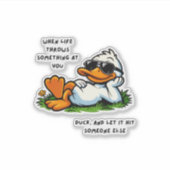 funny duck stickers aufkleber (Vorderseite)