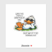 funny duck stickers aufkleber (Blatt)