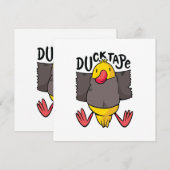 Funny Duck Tape Einladung (Vorne/Hinten)