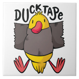Funny Duck Tape Fliese