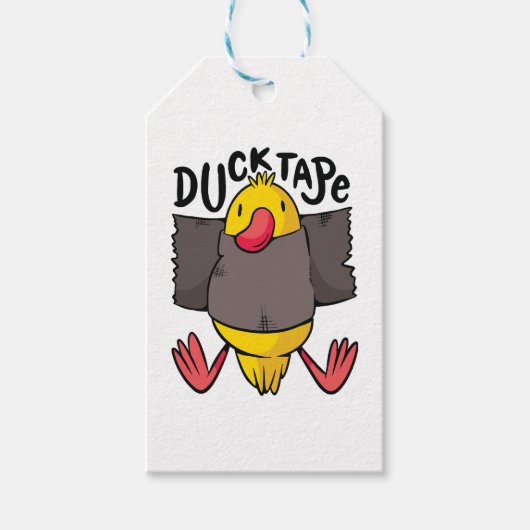 Funny Duck Tape Geschenkanhänger (Vorderseite)