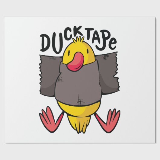 Funny Duck Tape Geschenkpapier (Flach)