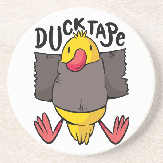 Funny Duck Tape Getränkeuntersetzer (Vorne)