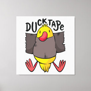Funny Duck Tape Leinwanddruck