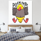 Funny Duck Tape Leinwanddruck (Insitu (Schlafzimmer))