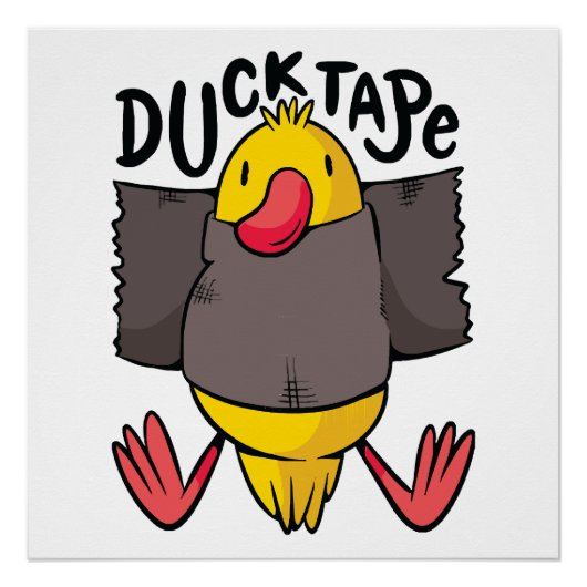 Funny Duck Tape Poster (Vorderseite)