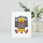 Funny Duck Tape Postkarte (Stehend Vorderseite)