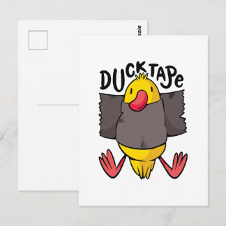 Funny Duck Tape Postkarte