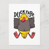 Funny Duck Tape Postkarte (Vorderseite)