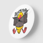 Funny Duck Tape Runde Wanduhr (Winkel)