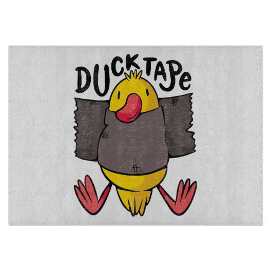 Funny Duck Tape Schneidebrett (Vorderseite)