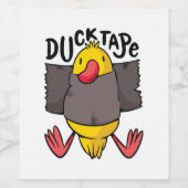 Funny Duck Tape Weinetikett (Einzelnes Label)