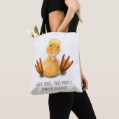 Funny Duck Tote Bag - Benutzerdefinierter Text Tasche (Von Nahem)
