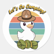 Funny Duck will Camping zu gehen