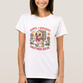 Funny Duck with Books – Book Lover Gift T-Shirt (Vorderseite)