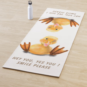 Funny Duck Yoga Mat Smile - Benutzerdefinierter Te Yogamatte