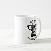 Funny Duck Zitat Nerdy Animal Cartoon Design Kaffeetasse (VorderseiteRechts)