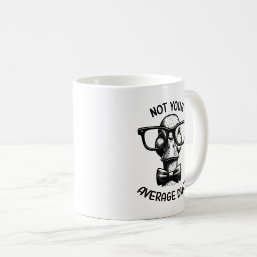 Funny Duck Zitat Nerdy Animal Cartoon Design Kaffeetasse (VorderseiteRechts)