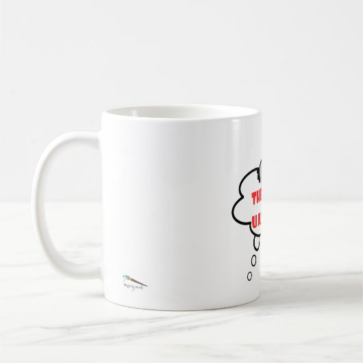 Funny Duck Zitat Though Bubble Kaffeetasse (Links)