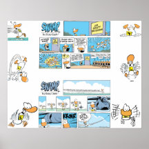 Funny Ducks Aviation Spaß Poster