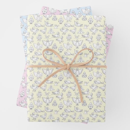 Funny ducks having fun! geschenkpapier set (Beispiel)