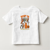 Funny Ducks Ready to Boo Halloween Kleinkind T-shirt (Vorderseite)
