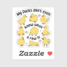 Funny Ducks Sarcastic Aufkleber