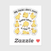 Funny Ducks Sarcastic Aufkleber (Blatt)