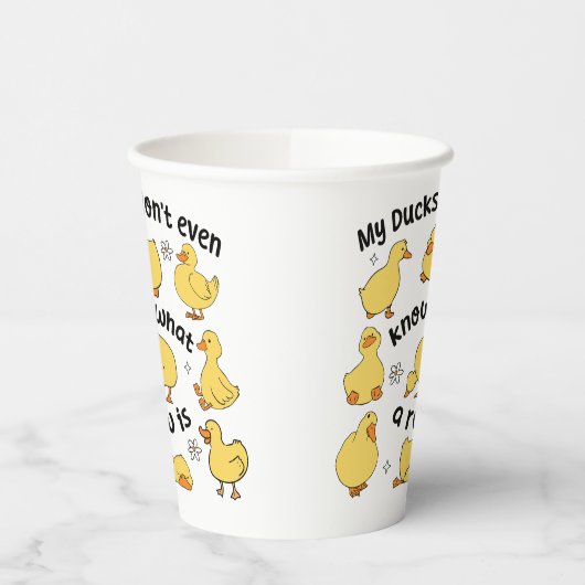 Funny Ducks Sarcastic Pappbecher (Links)