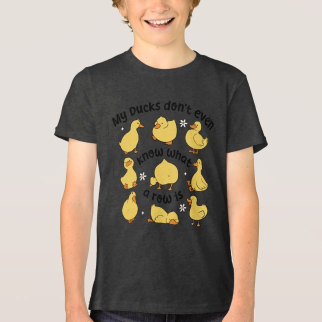 Funny Ducks Sarcastic Tri-Blend Shirt (Vorderseite)
