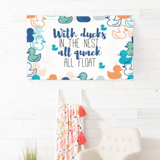 Funny Ducks und Quack Float Puns Zitat Design Banner (Insitu)