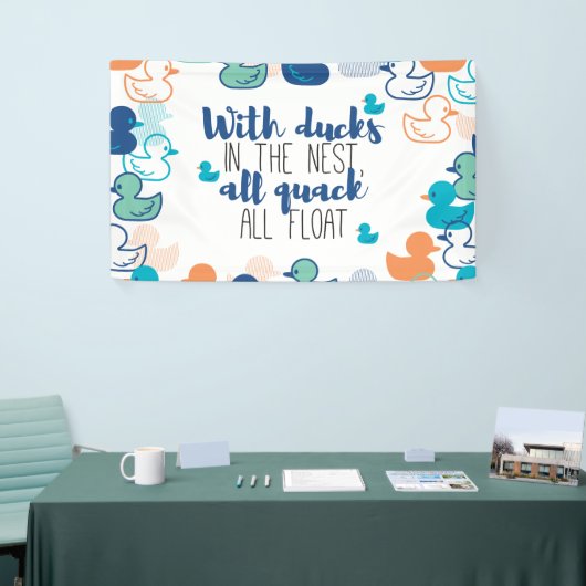 Funny Ducks und Quack Float Puns Zitat Design Banner (Messeveranstaltung)