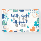 Funny Ducks und Quack Float Puns Zitat Design Banner (Horizontal)