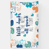 Funny Ducks und Quack Float Puns Zitat Design Banner (Vertikal)