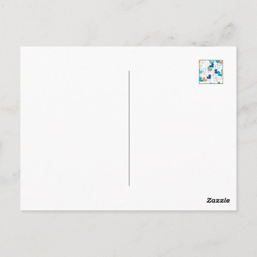 Funny Ducks und Quack Float Puns Zitat Design Postkarte (Rückseite)