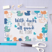Funny Ducks und Quack Float Puns Zitat Design Seidenpapier (Handwerk)
