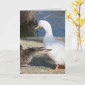Funny Ducks Vatertagskarte Karte (Gelbe Blume)