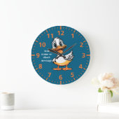 Funny ducs Wall Clock Große Wanduhr (Zuhause)