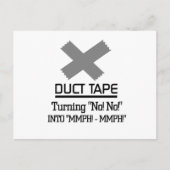 Funny Duct Tape Design Postkarte (Vorderseite)