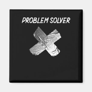 Funny Duct Tape Joke Lazy Sarcastic Husband Vater Magnet